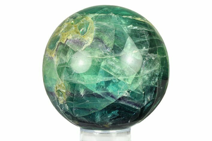 Colorful Banded Fluorite Sphere - China #284414